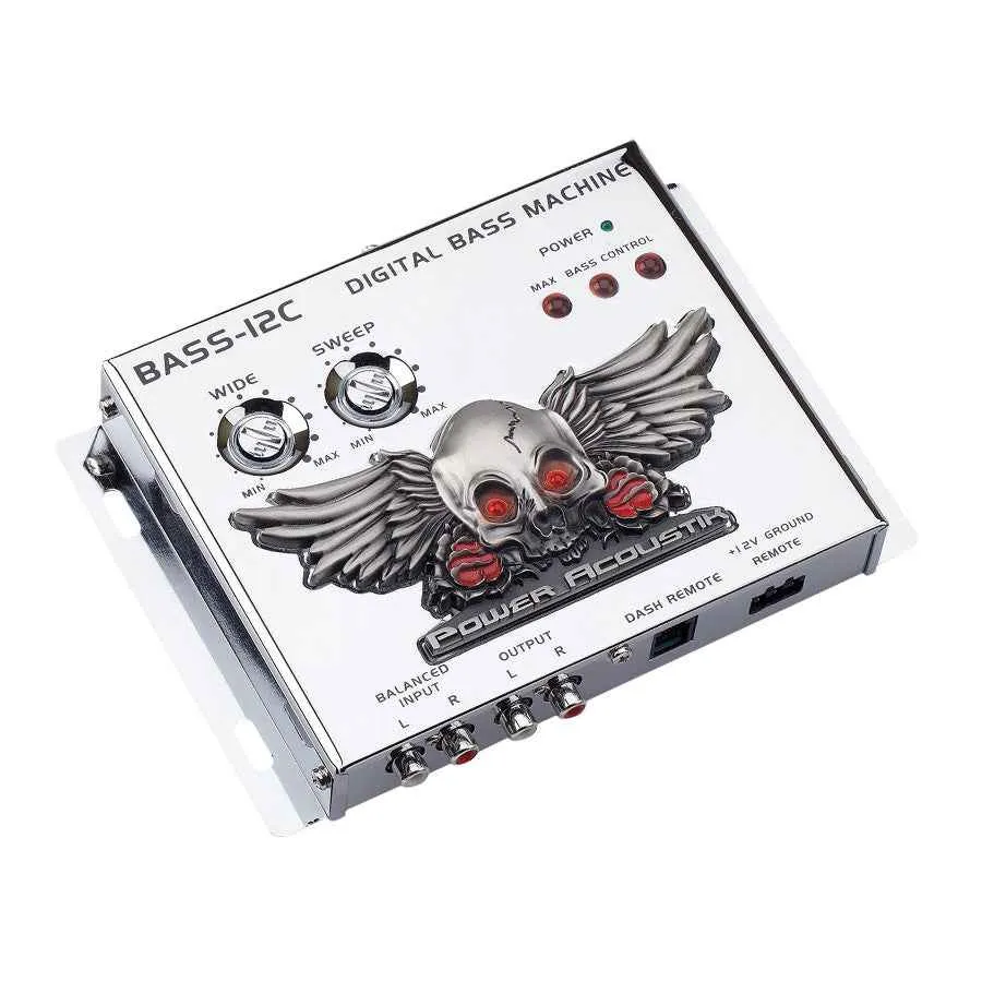 Power Acoustik BASS-12C Processore Bassi Auto 13.5V Digitale