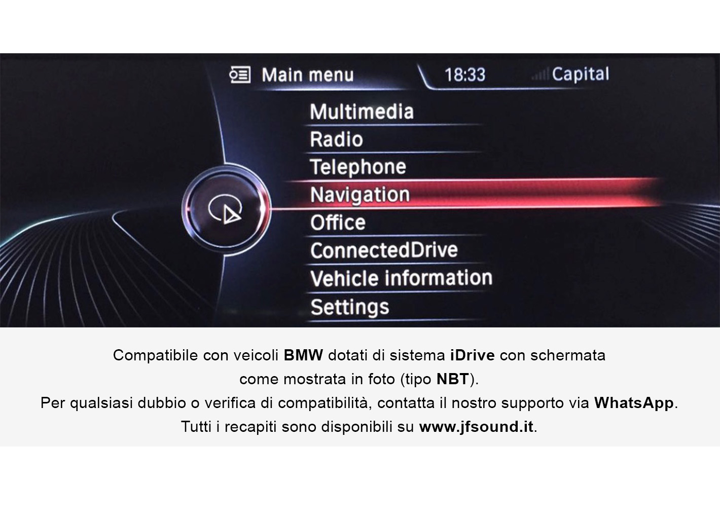 JFSound JF-032X3O-NBT sistema multimediale per BMW X3 X4