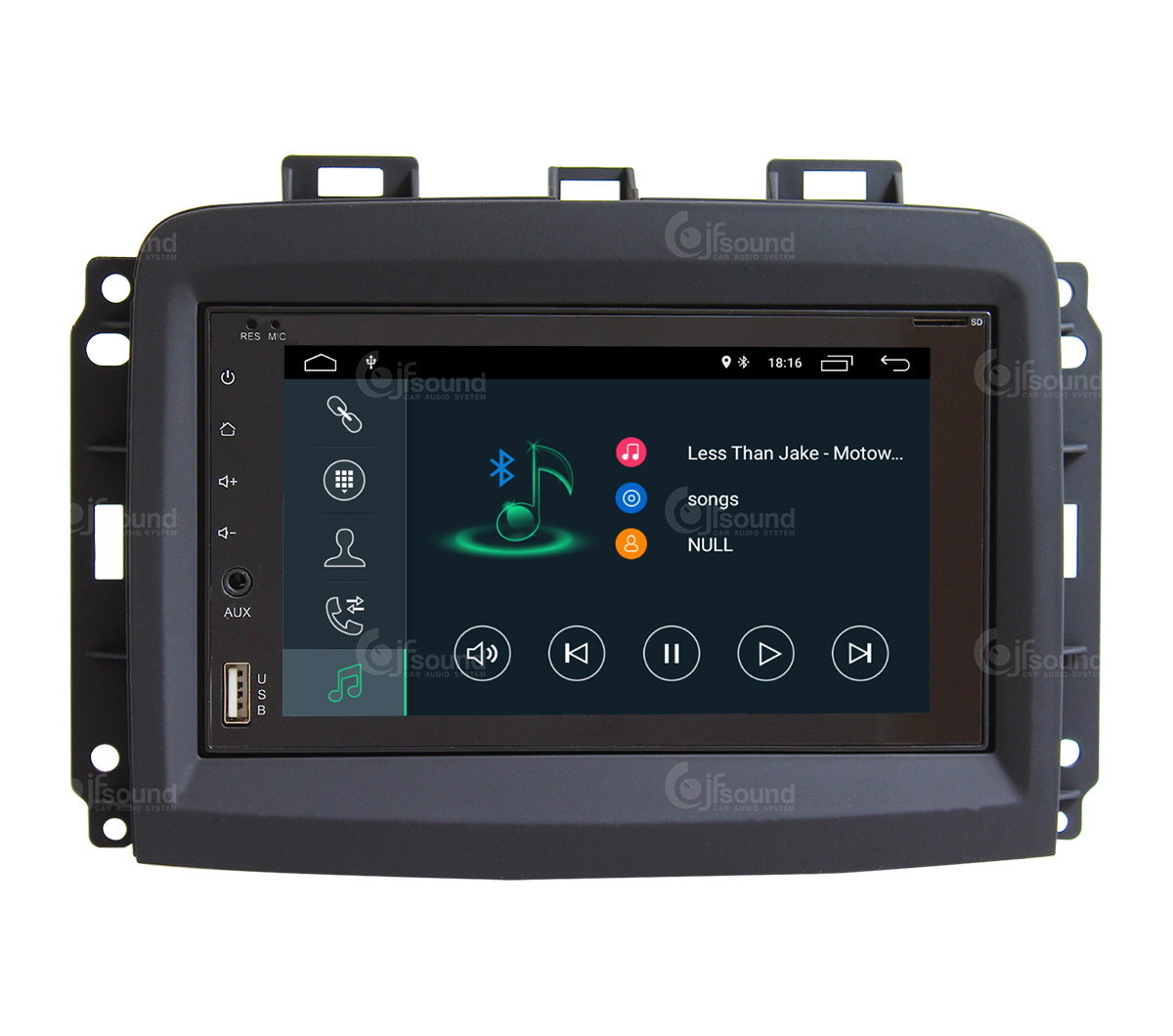 JFSound X7C-PRO JF-227-X7C-FL-PRO autoradio Android Fiat 500L DSP