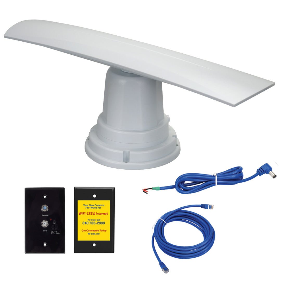 Magnedyne RV-Link TV-1B-WFB1B antenna TV AM FM nera omnidirezionale