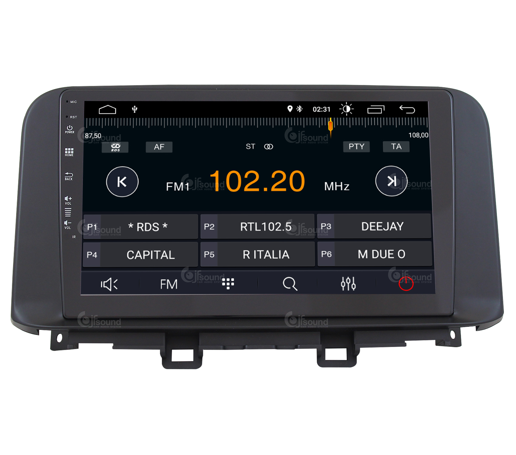 JFSound X7C-PRO JF-131HK-X7C-PRO autoradio Kona DSP
