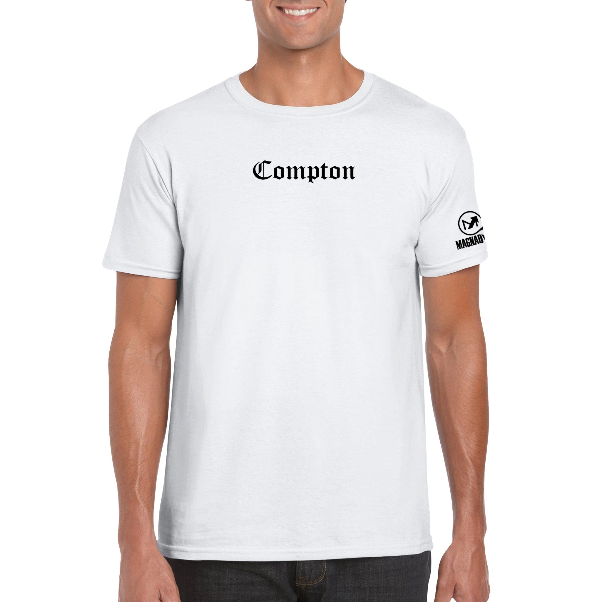 Magnadyne Compton T-Shirt Bianca Cotone Unisex