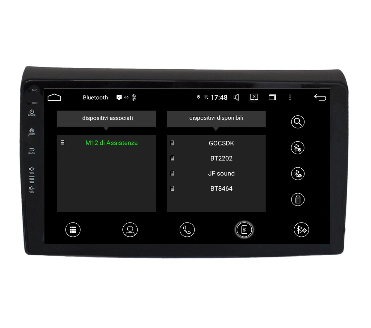 JFSound UP-PRO JF-039FB autoradio Android per Fiat Bravo CarPlay