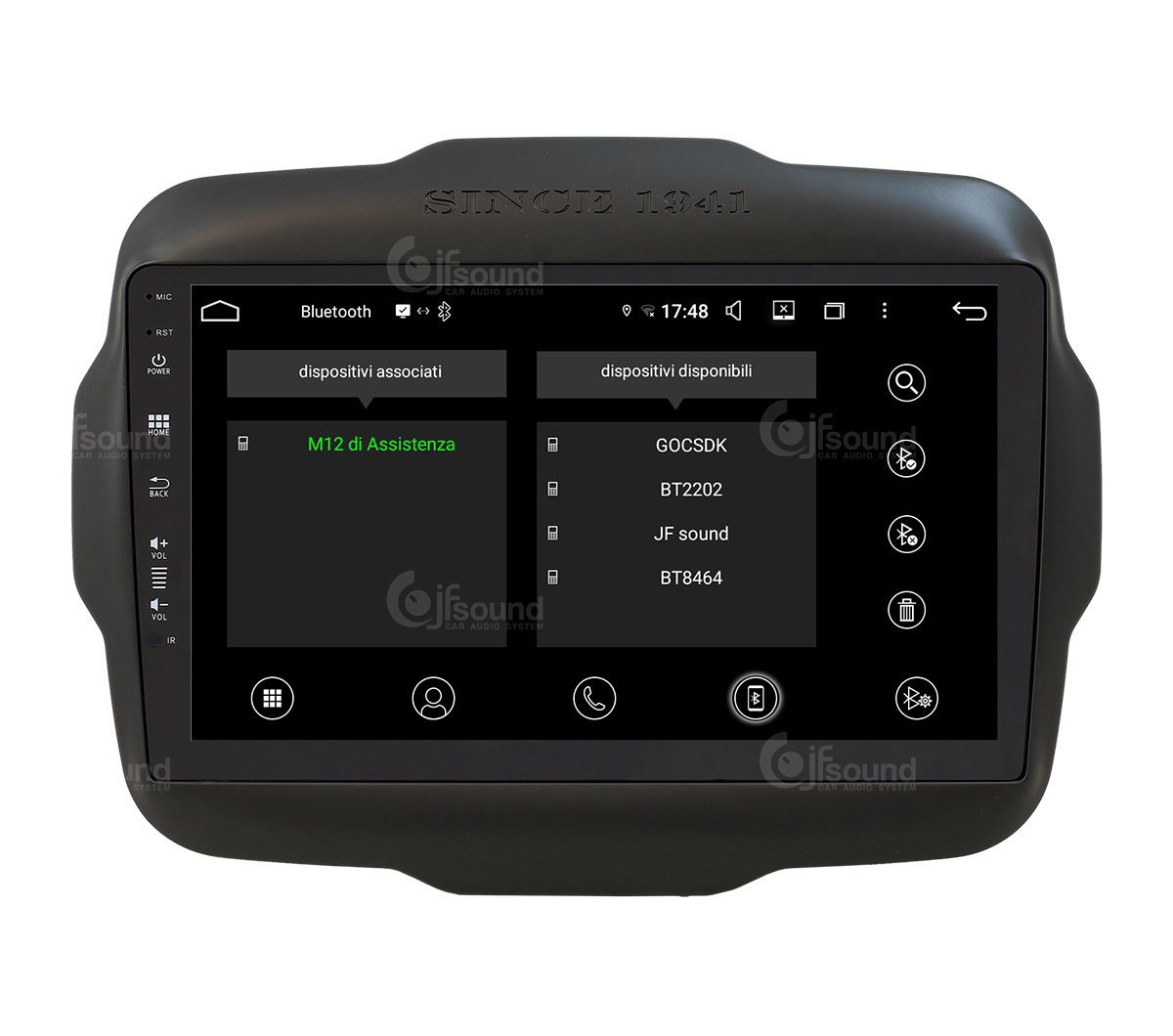 JFSound UP-PRO JF-039JR-UP-PRO autoradio per Jeep Renegade