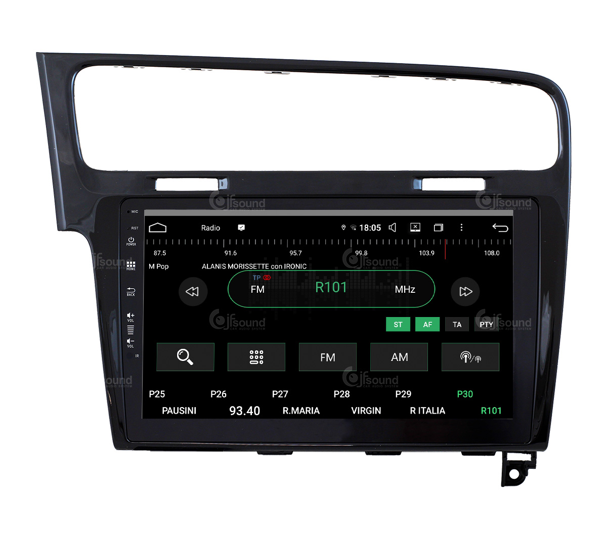 JFSound UP-PRO JF-031W7 autoradio Android VW Golf 7 wireless