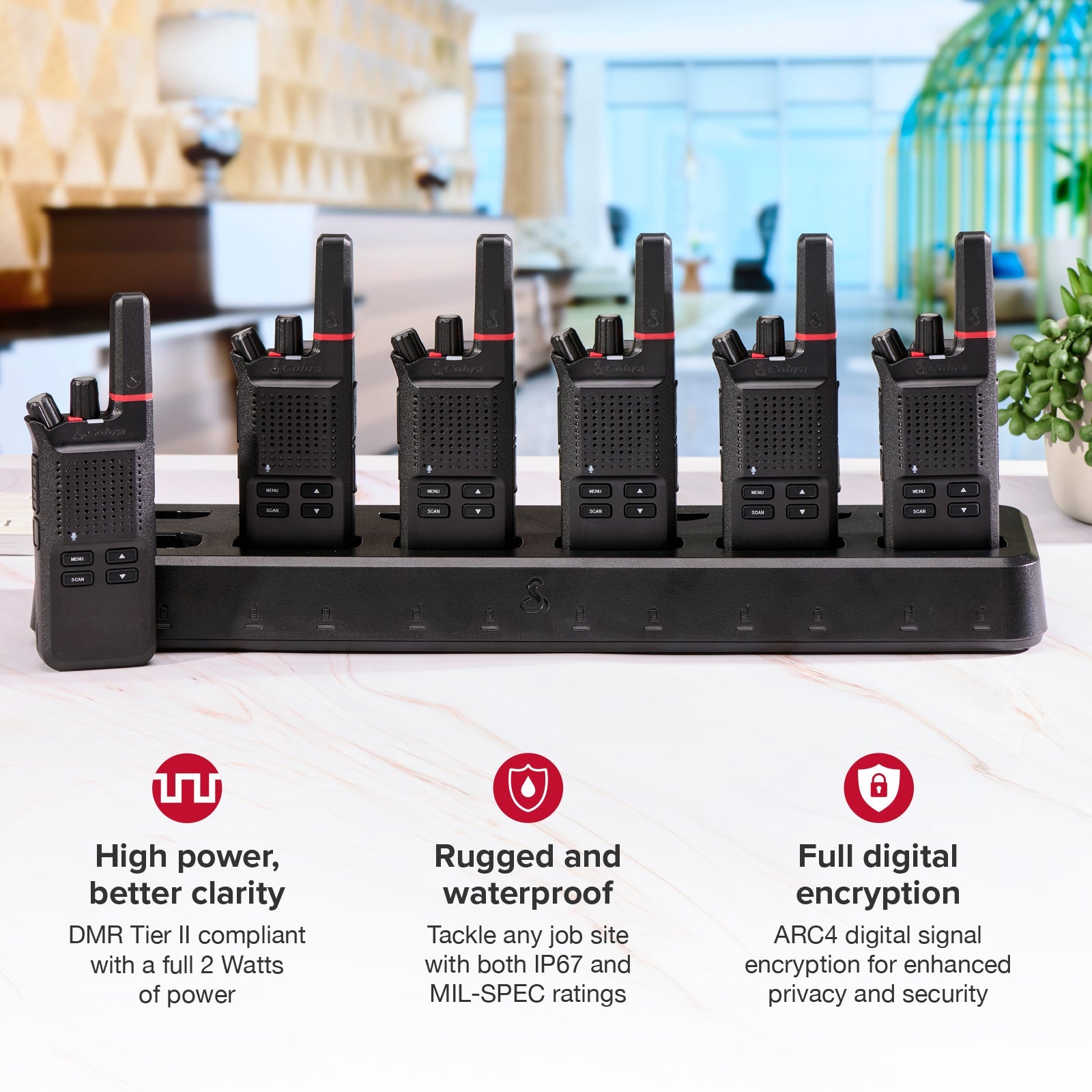Cobra Performa 600 Digital walkie talkie business singola