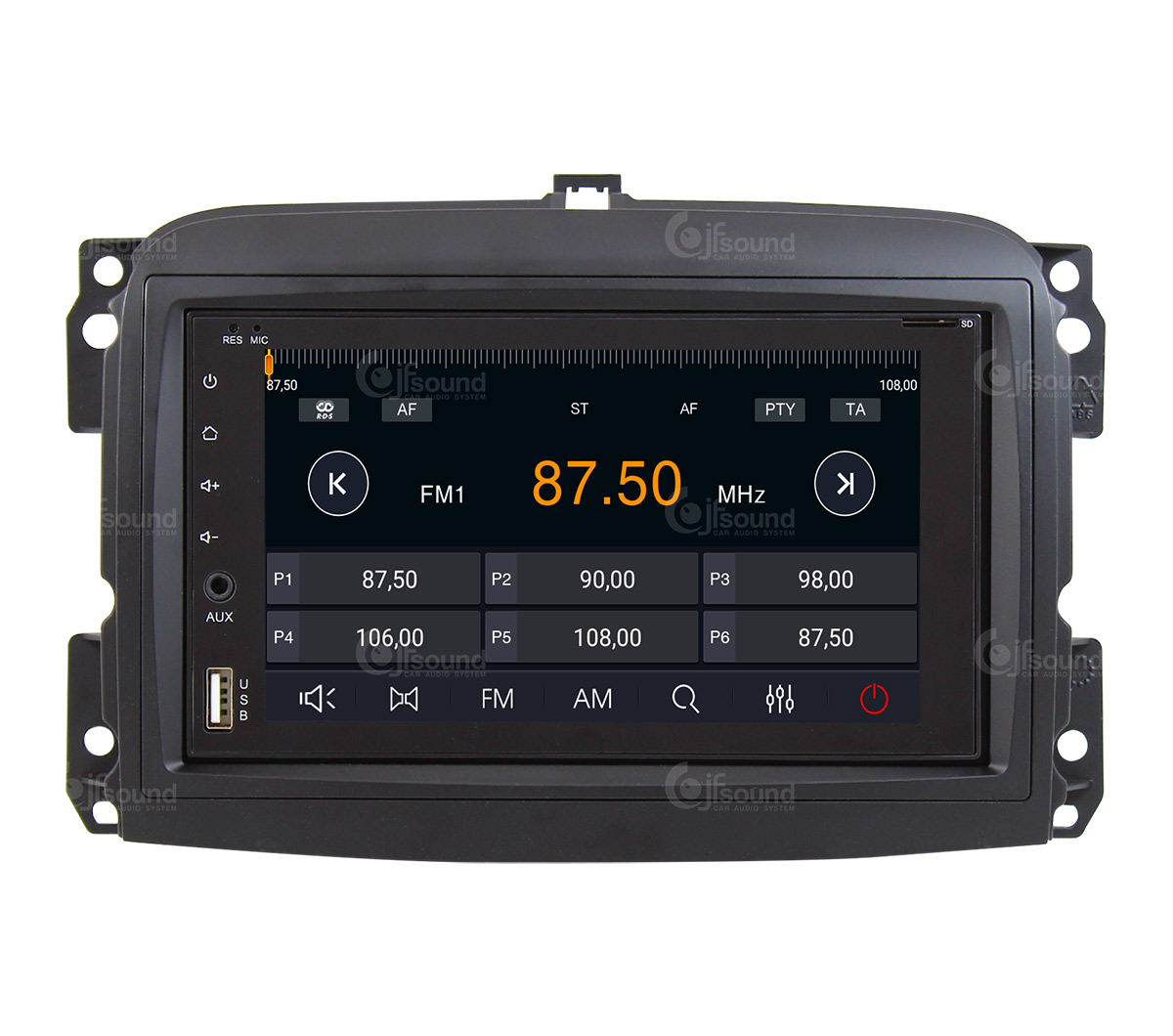JFSound X9C-PRO JF-227-X9C-FLO-PRO autoradio per Fiat 500L 4G