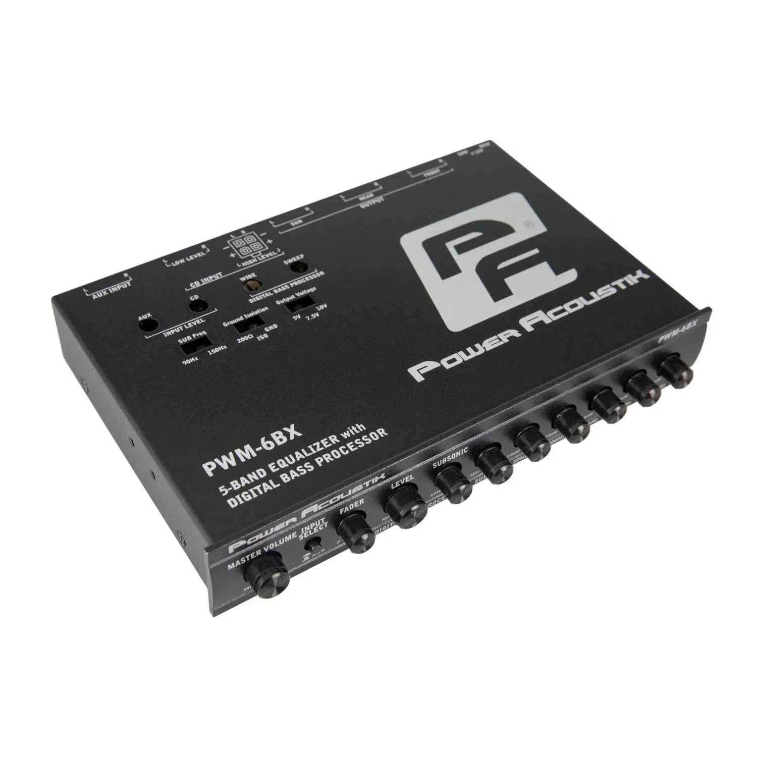 Power Acoustik EQs PWM-6BX processore bassi digitale ParaBASS