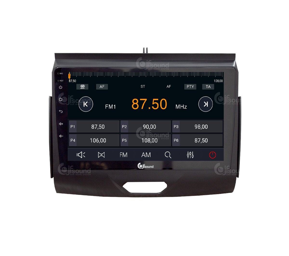 JFSound X9C-PRO JF-439FR autoradio Android Ford Ranger 4G DSP