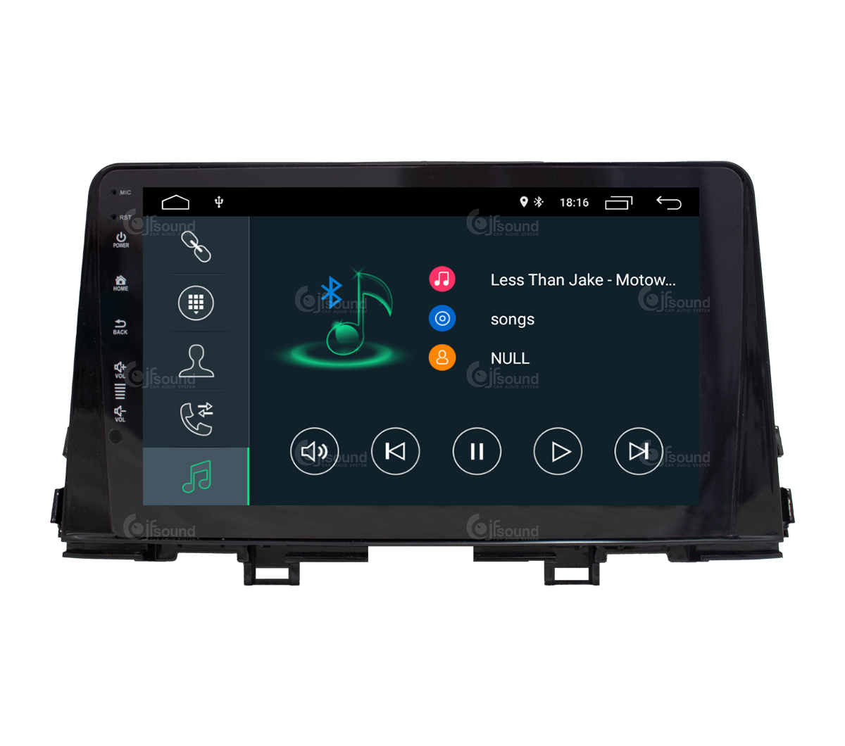 JFSound X7C-PRO JF-139KP-X7C-1-PRO autoradio Android Kia Picanto DSP