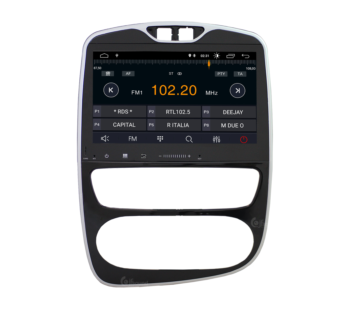 JFSound X7C-PRO JF-131RC-X7C-1-PRO autoradio Clio R-Link DSP