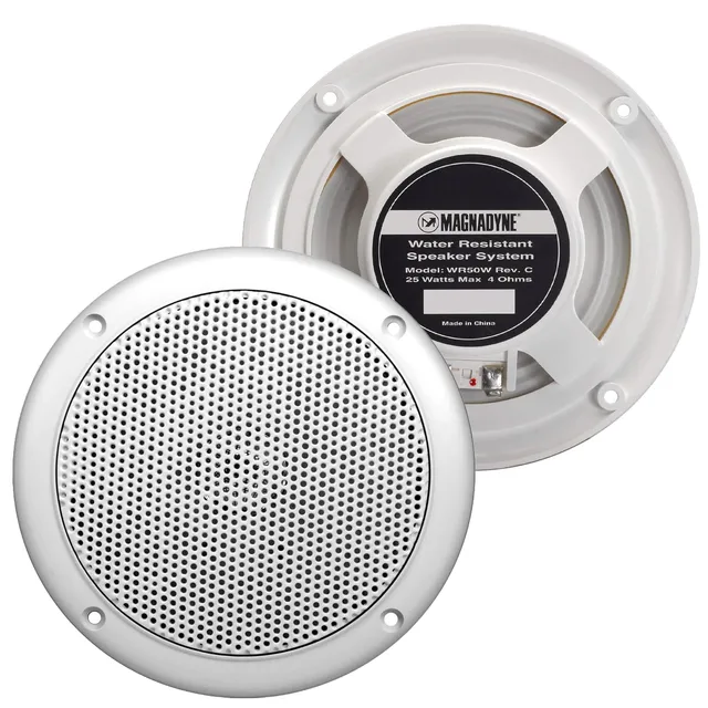 Magnedyne WR50 altoparlanti camper 5" coppia bianchi 25W
