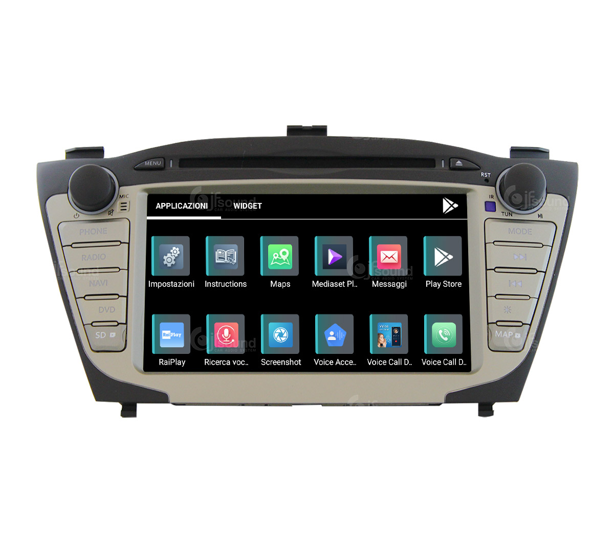 JFSound X9C-PRO JF-137H5-X9C-2-PRO autoradio Android Hyundai IX 4G