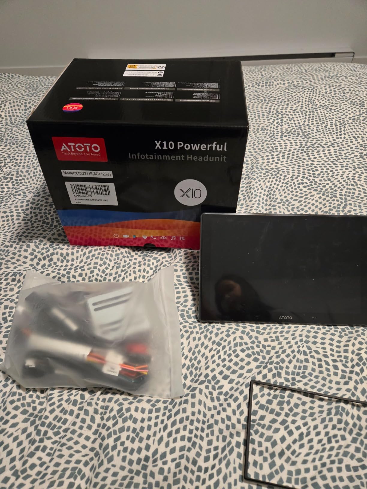 ATOTOZONE X10G225E Autoradio 2 DIN 12.5" QLED 8+128GB