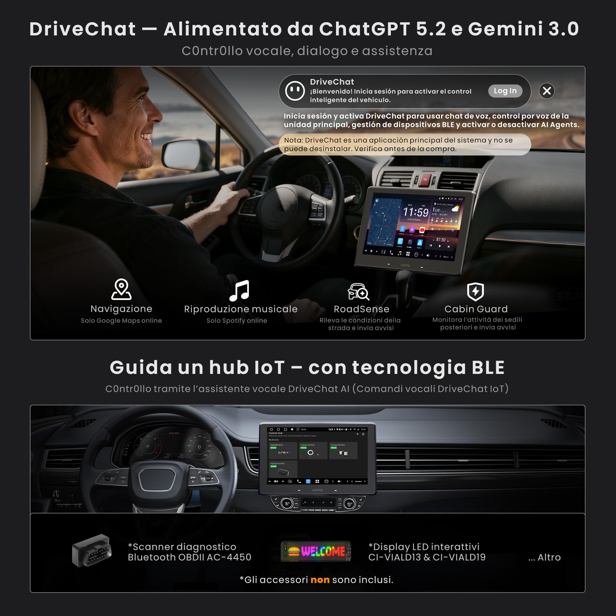 ATOTOZONE Car Stereo X10DG211E autoradio 10.1" 8+128G DAB+
