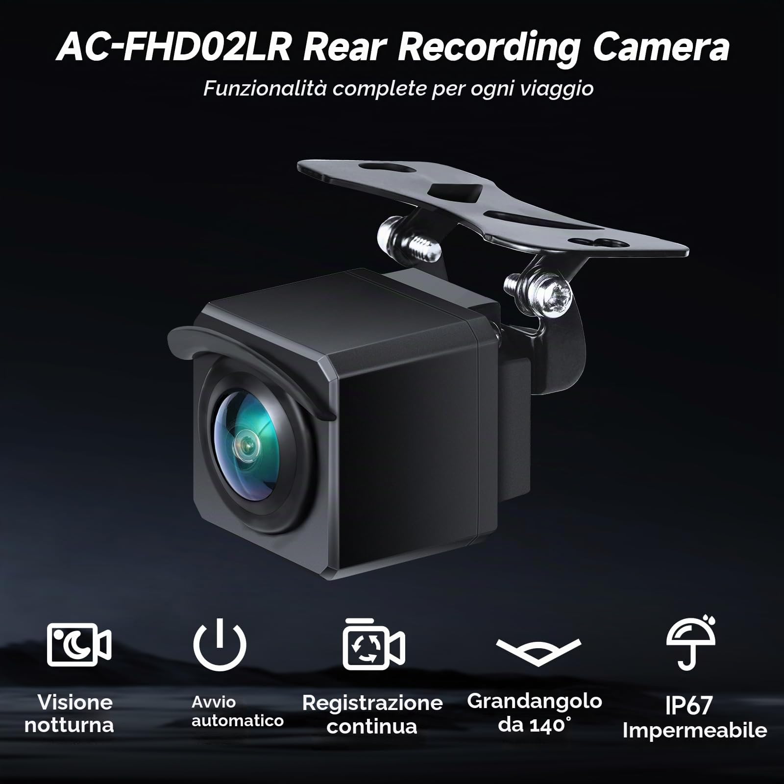 ATOTOZONE AC-FHD02LR Telecamera posteriore 1080P per X10