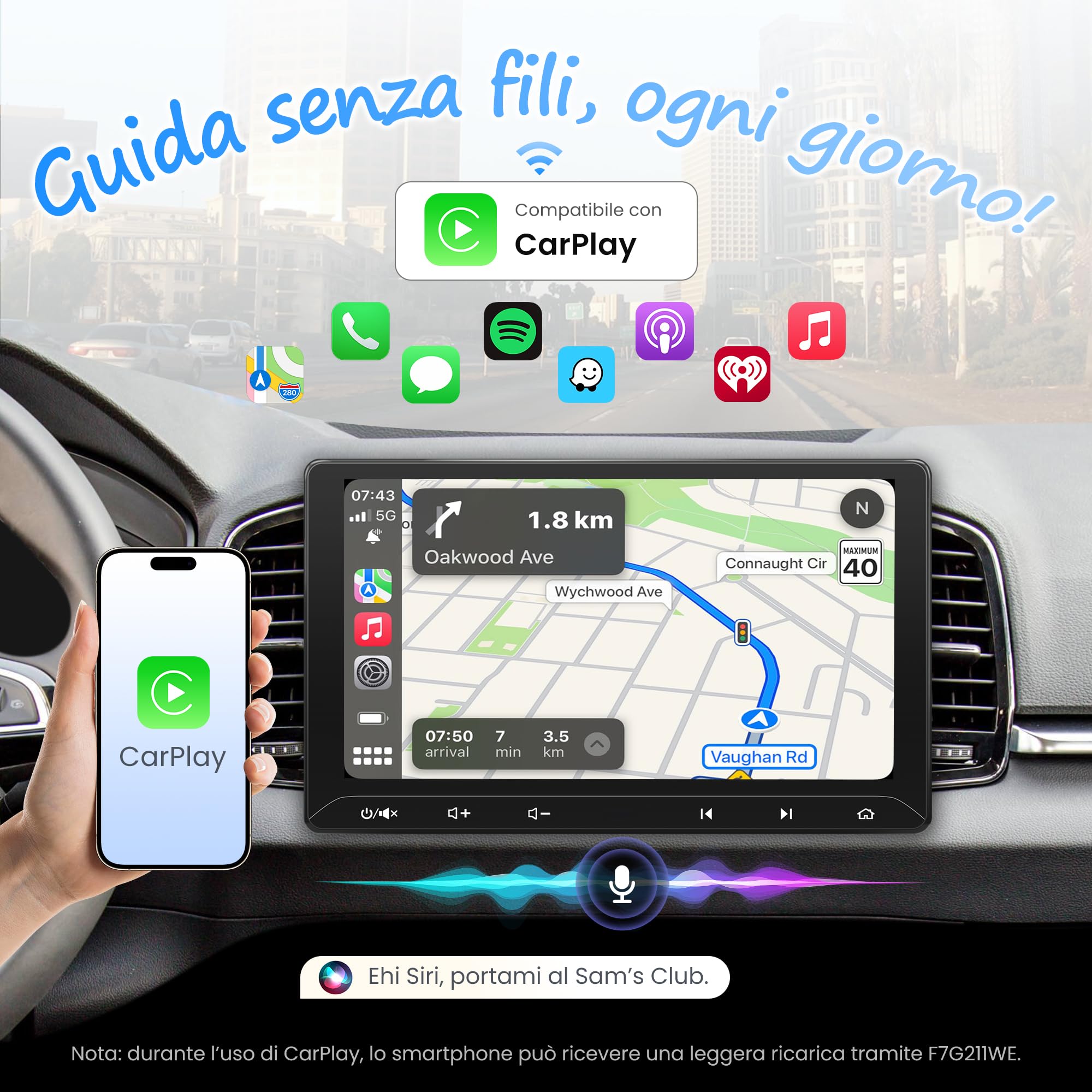 ATOTO F7 WE Autoradio 2 DIN 10,1" CarPlay Wireless