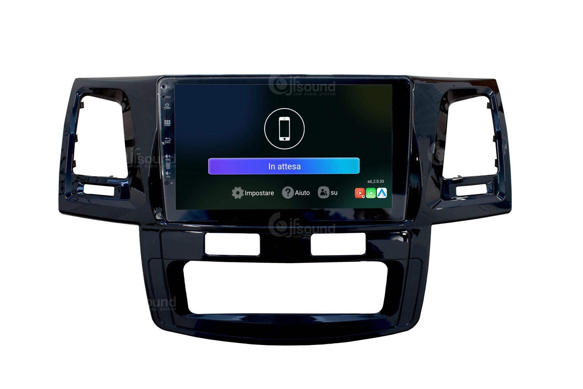 JFSound UP-PRO JF-039TH autoradio Toyota Hilux CarPlay