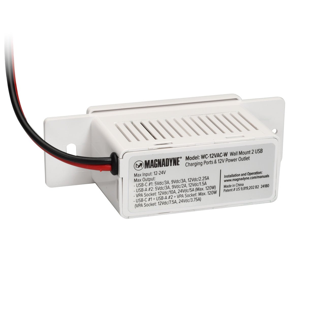 Magnedyne WCP-12VAC caricatore da parete 12V bianco USB-C
