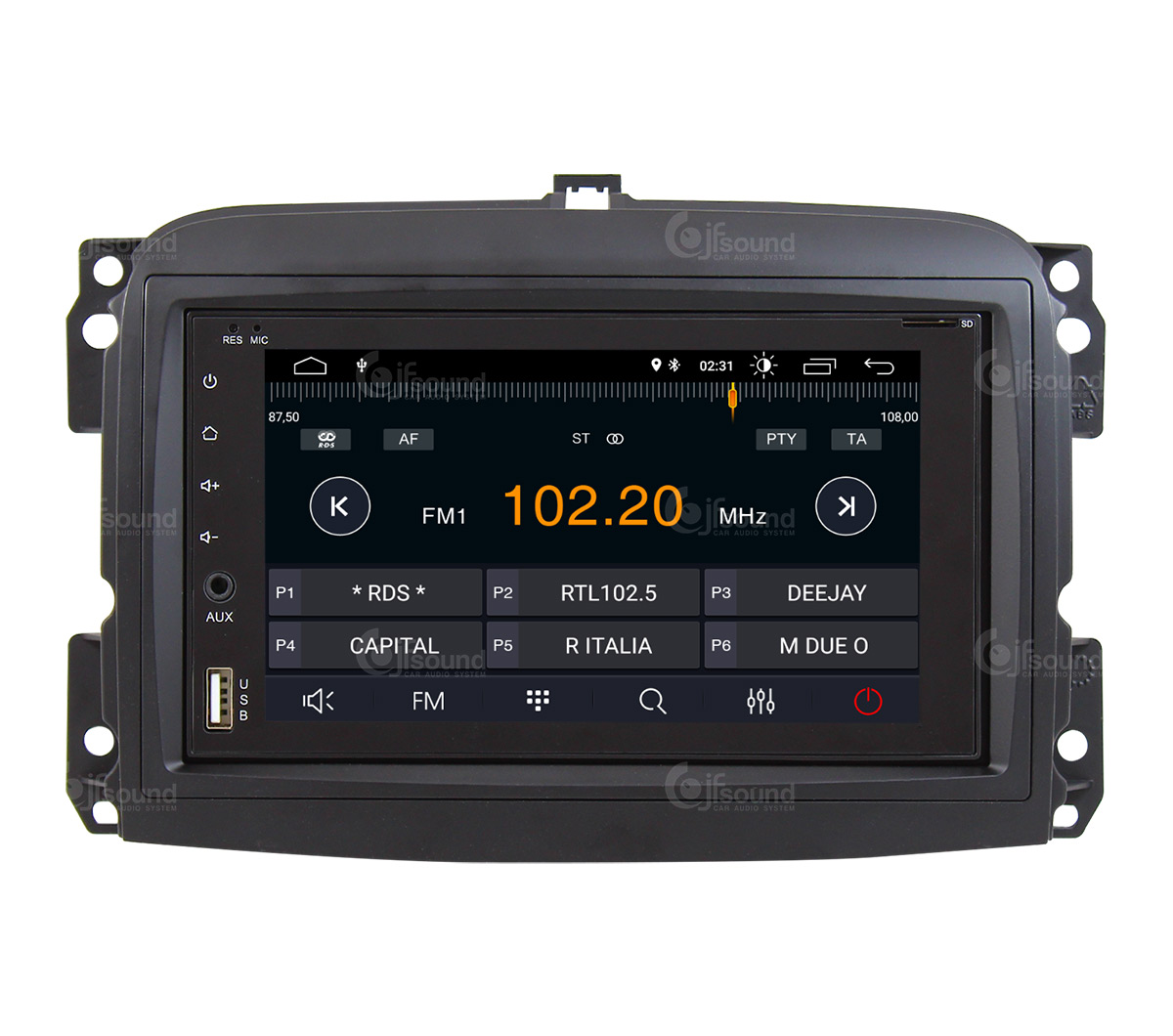 JFSound X7C-PRO JF-227-X7C-FLO-PRO autoradio Fiat 500L DSP