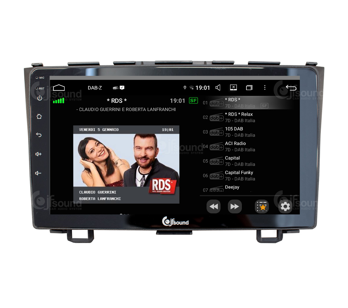 JFSound UP-PRO JF-139HV-UP-PRO autoradio Android per Honda CRV