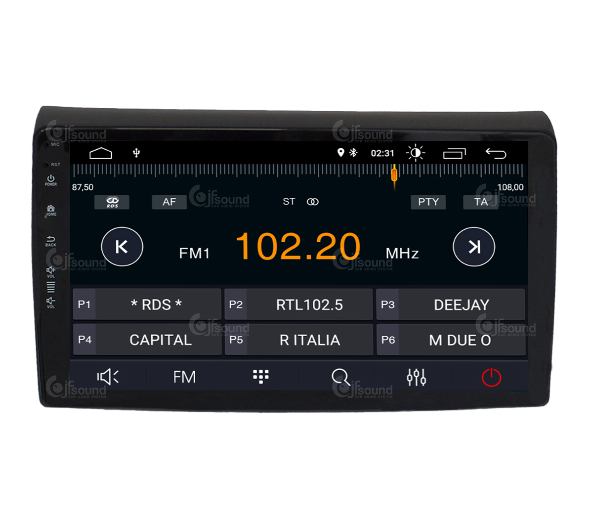 JFSound X7C-PRO JF-039FB-X7C-PRO autoradio Android Fiat Bravo