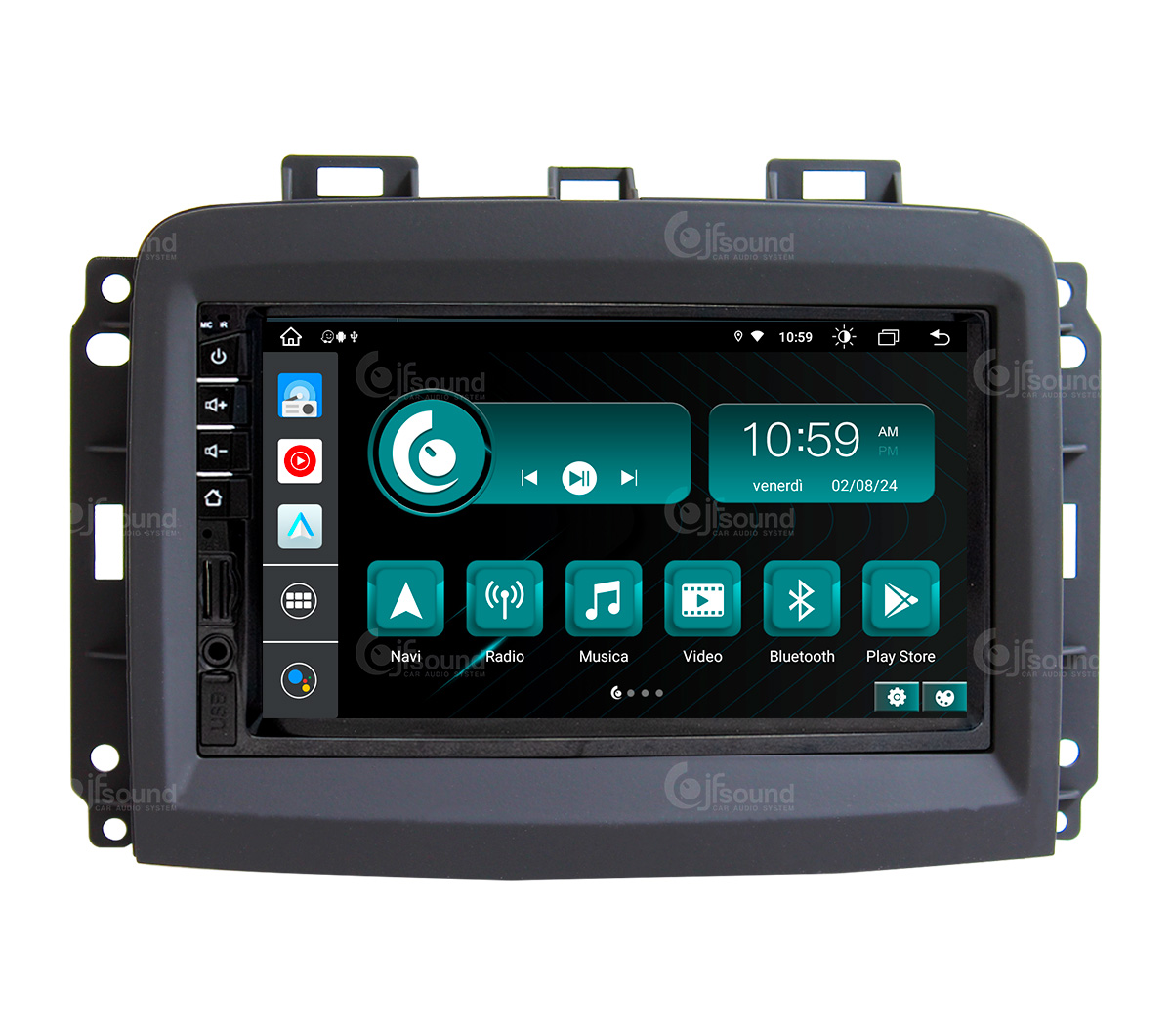 JFSound JF-007-X9C-FL-PRO autoradio 4G per Fiat 500L con camera