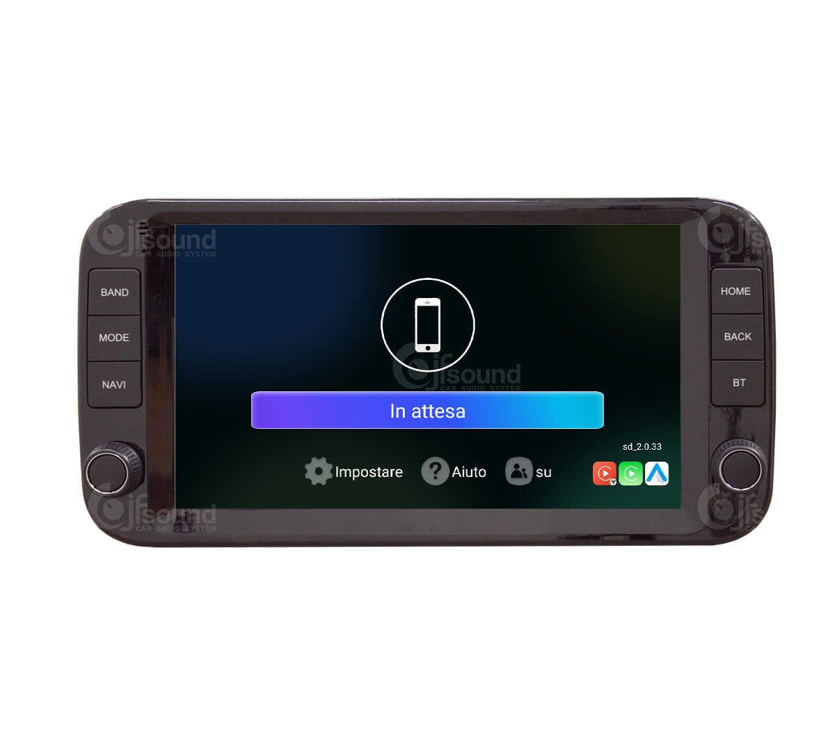 JFSound UP-PRO JF-039FP-UP-PRO autoradio Android per Fiat Panda