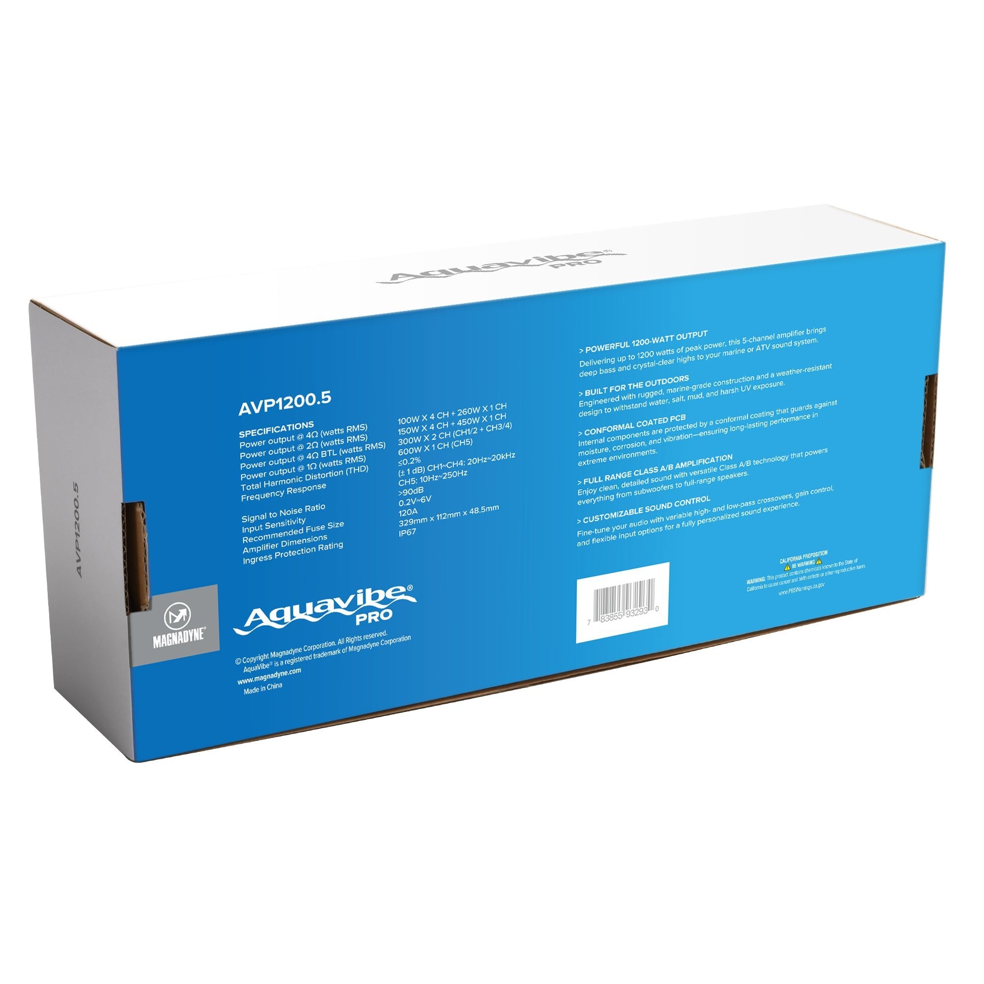 Magnedyne AquaVibe Pro AVP1200.5 amplificatore marino 1200W
