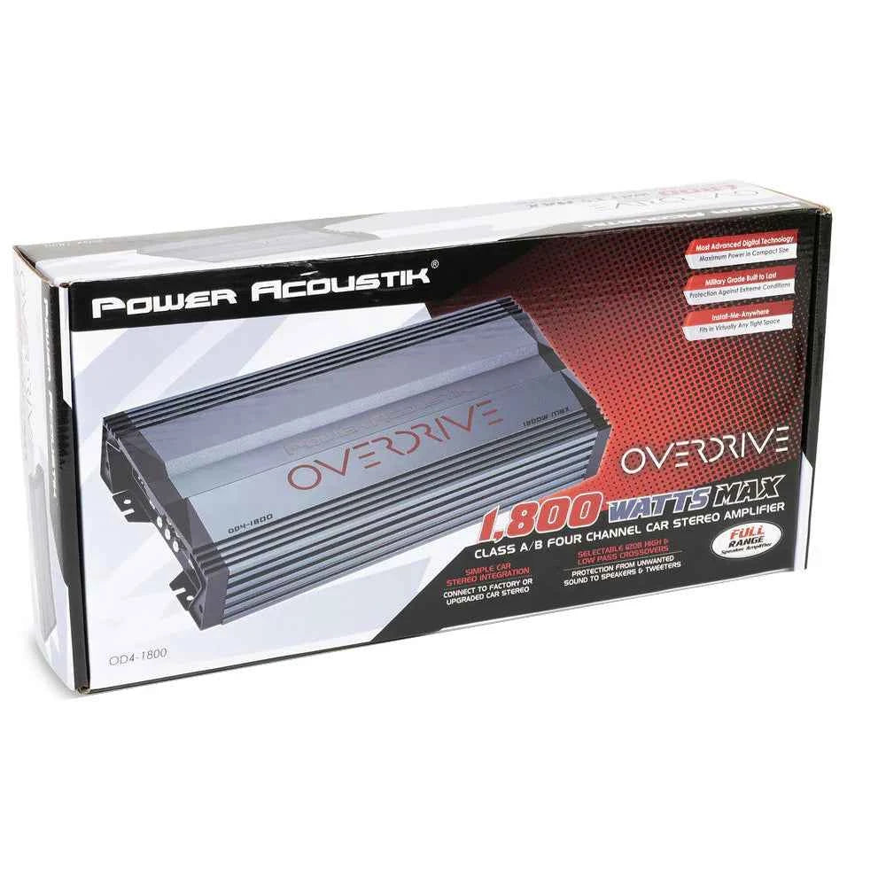 Power Acoustik OD4-1800 amplificatore auto 4 canali 1800W