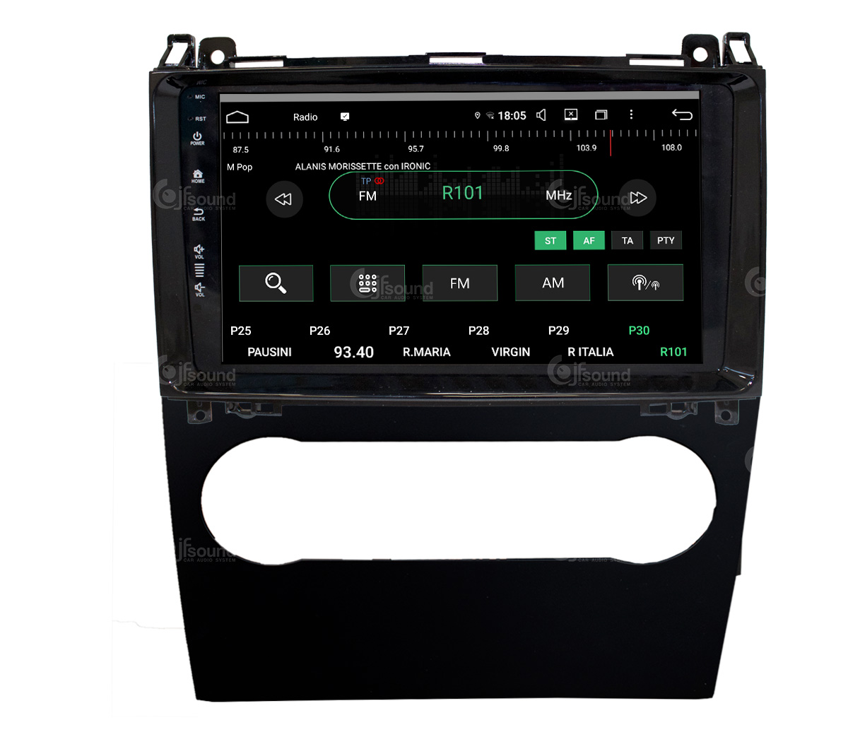 JFSound UP-PRO JF-139MA sistema multimediale Mercedes A B 1 DIN