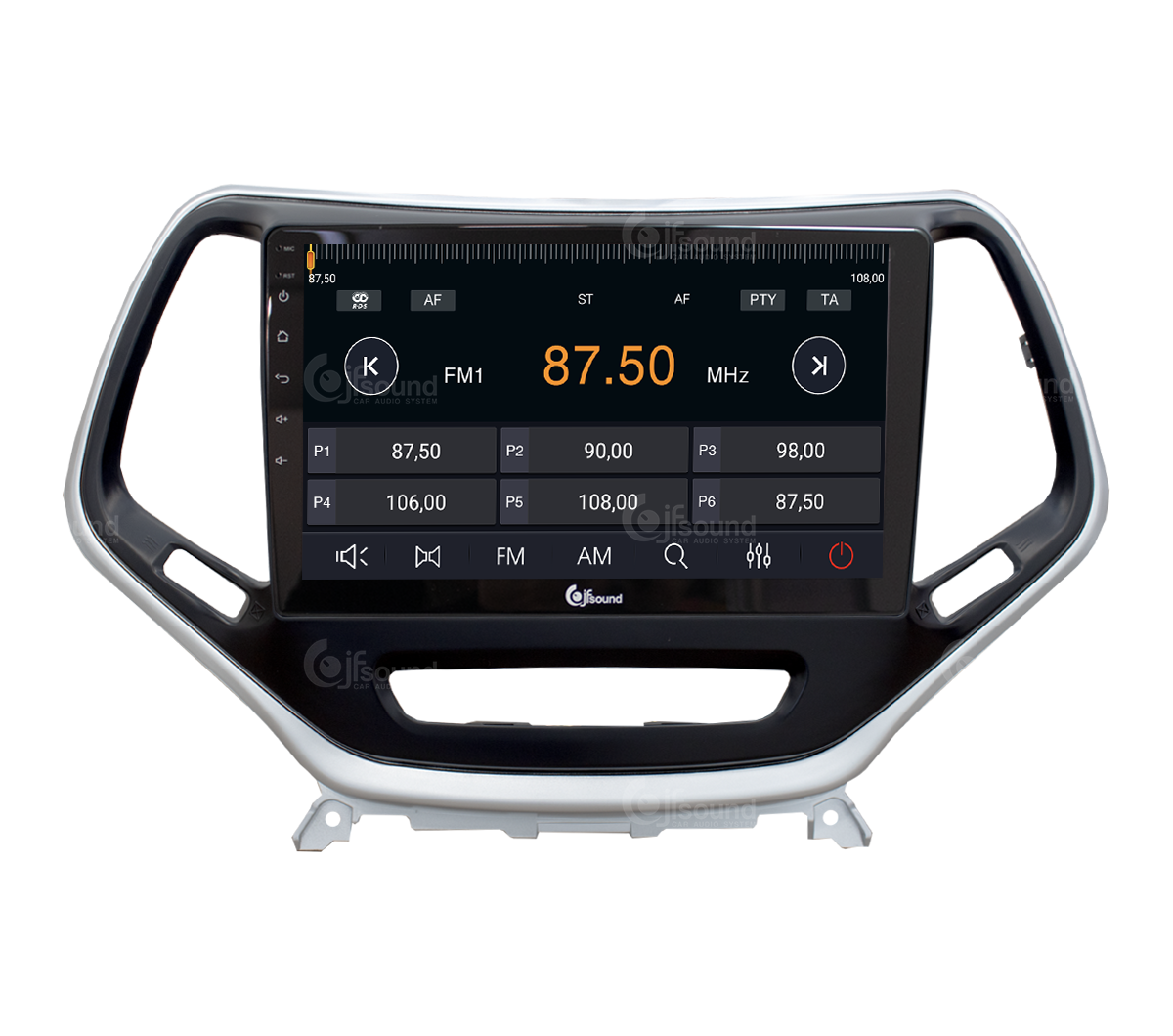 JFSound X9C-PRO JF-031JG-X9C-PRO Autoradio Jeep Cherokee 4G
