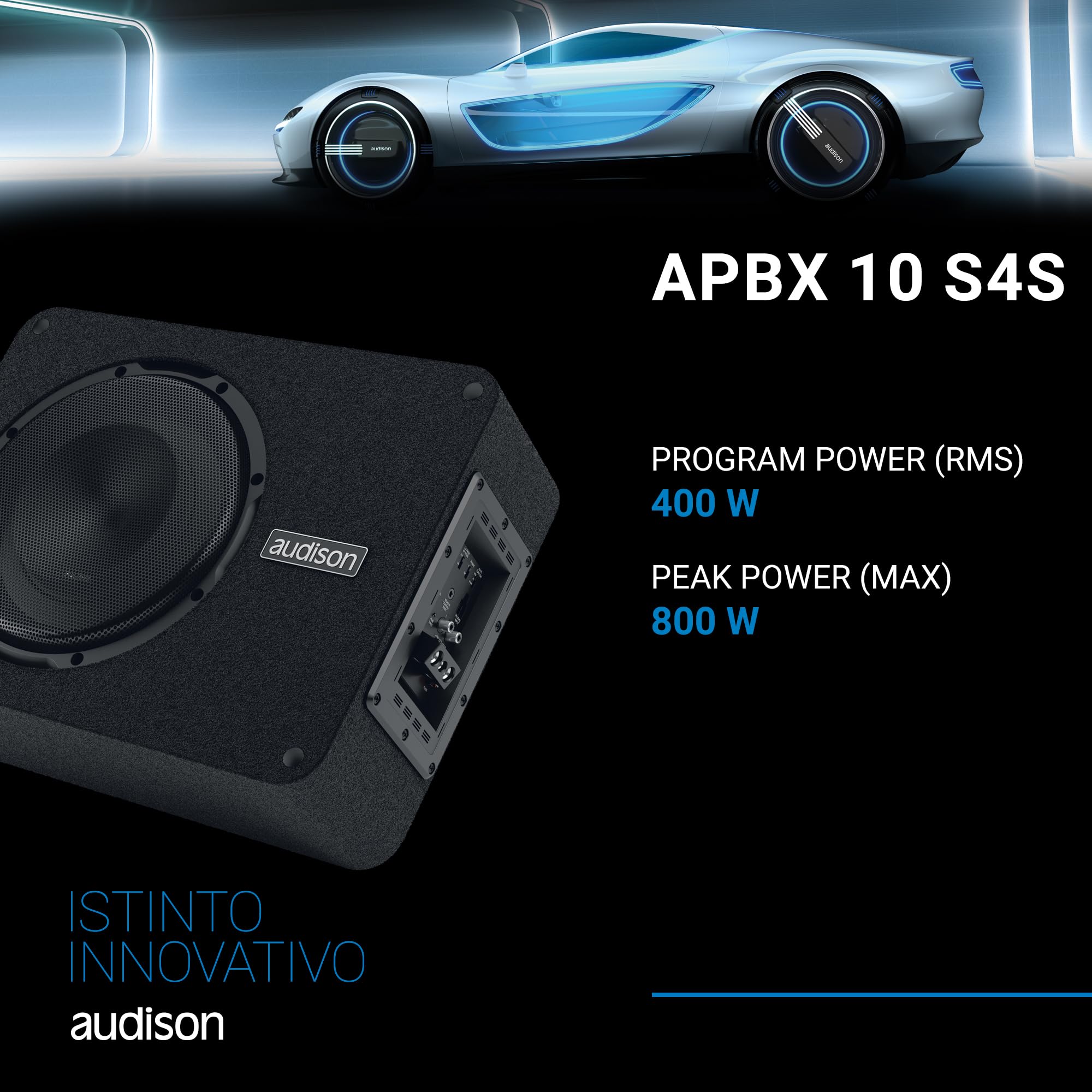 Audison Prima APBX 10 S4S Subwoofer cassa chiusa 250 mm 800 W
