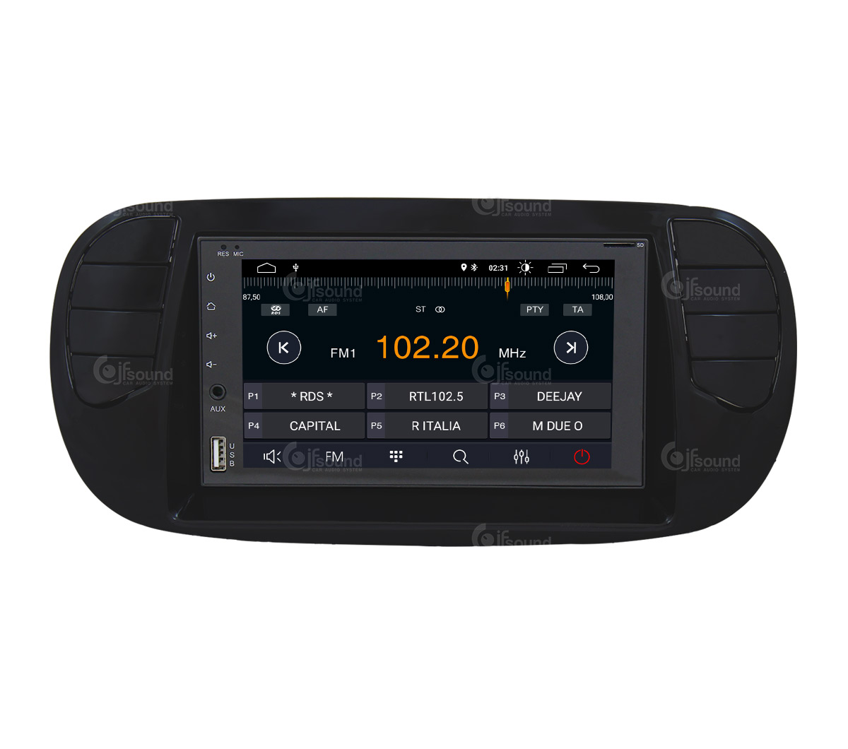 JFSound X7C-PRO JF-227-X7C-F5O-PRO autoradio Fiat 500 DSP