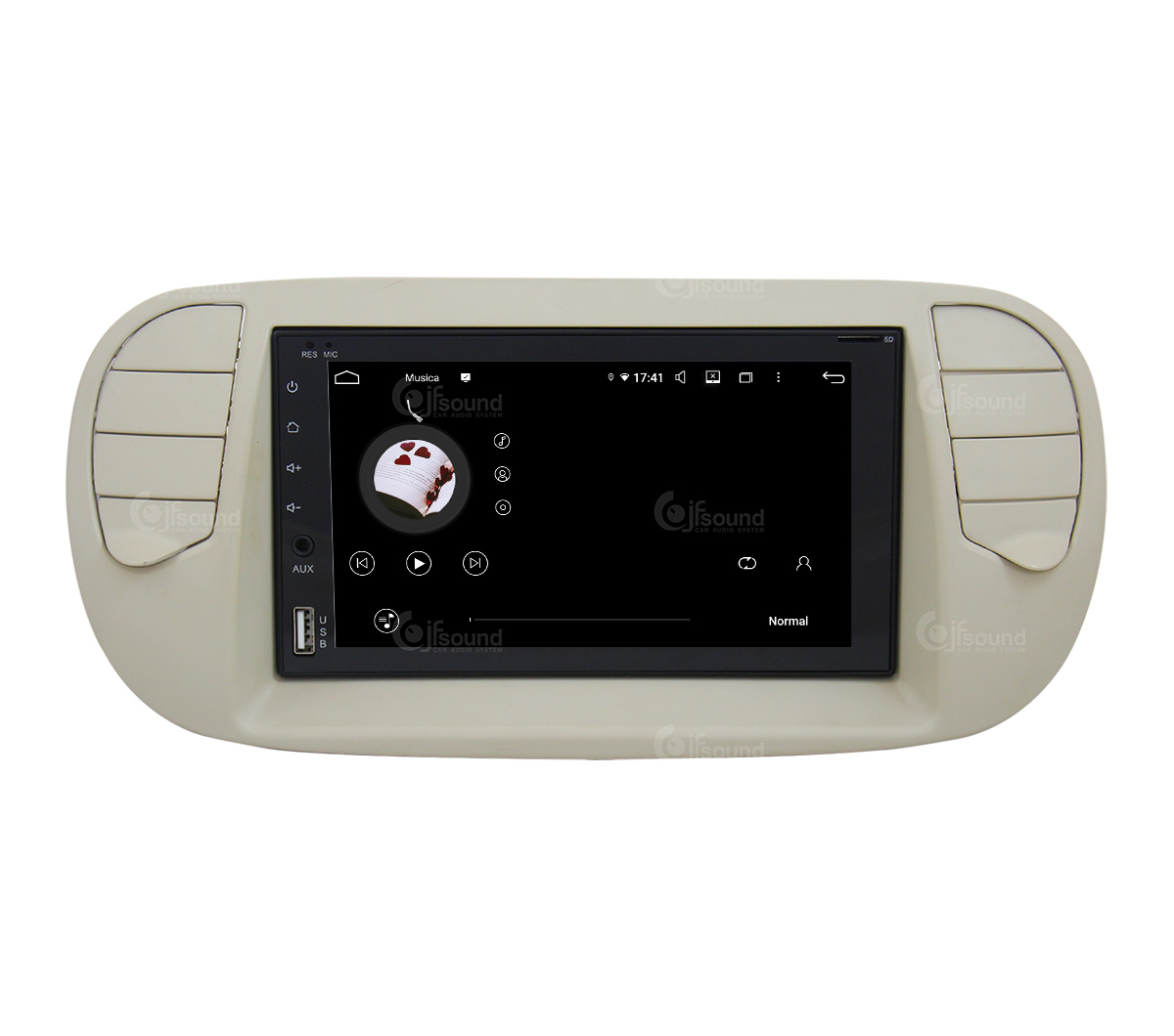 JFSound JF-227-UP-F5P-PRO autoradio Android per Fiat 500 CarPlay