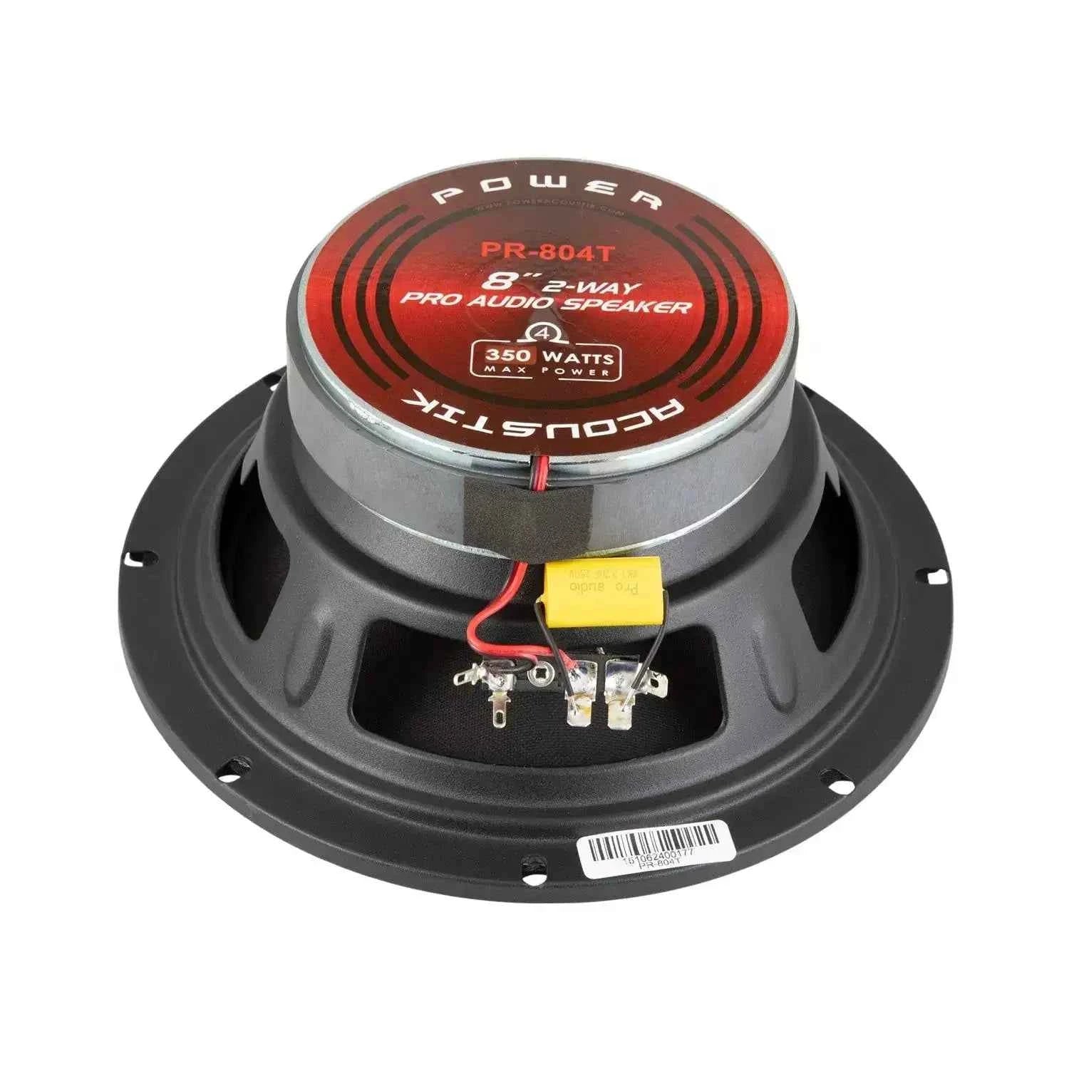 Power Acoustik PR-804T casse midrange 8 pollici coppia bullet