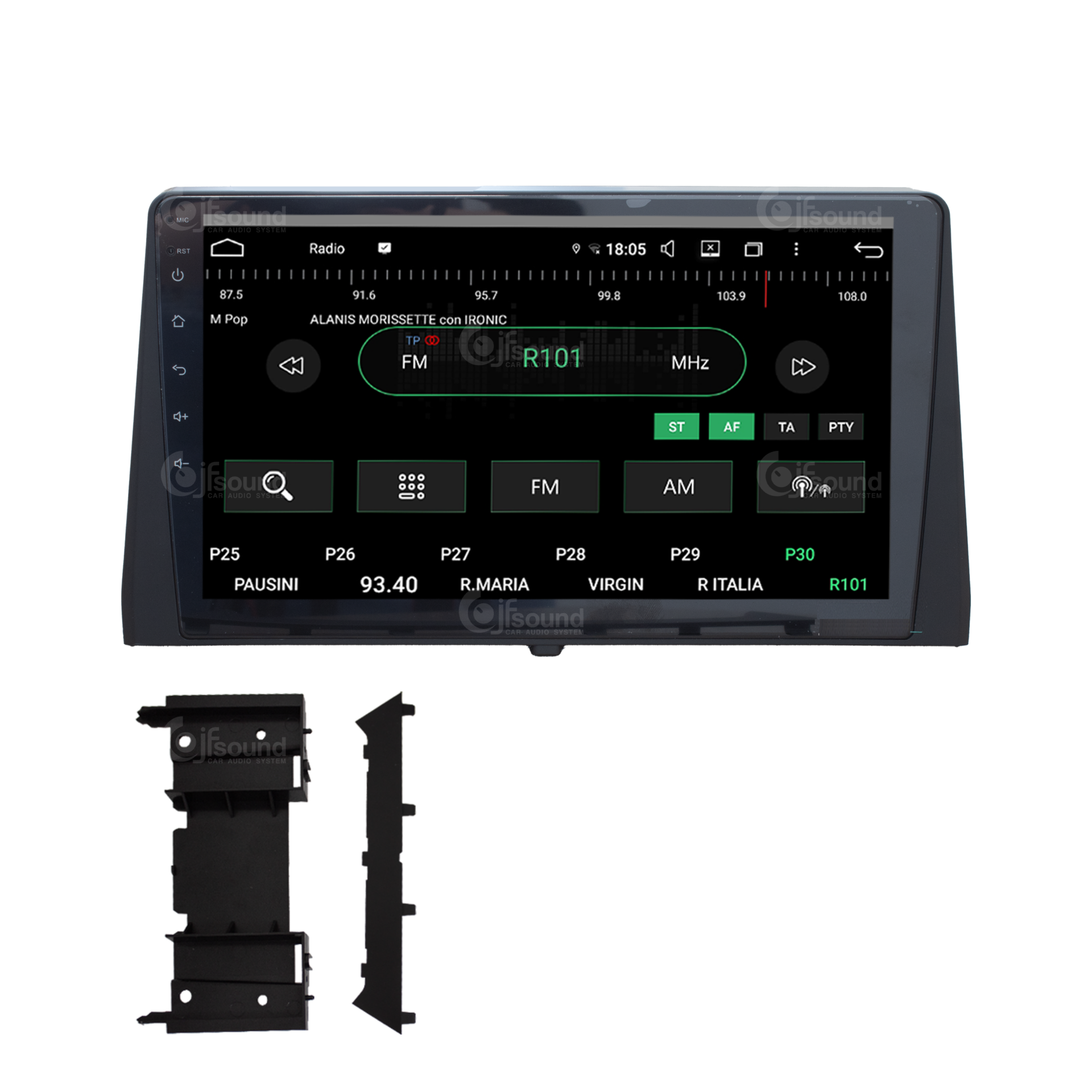 JFSound UP-PRO JF-231CB autoradio CarPlay Doblò Berlingo