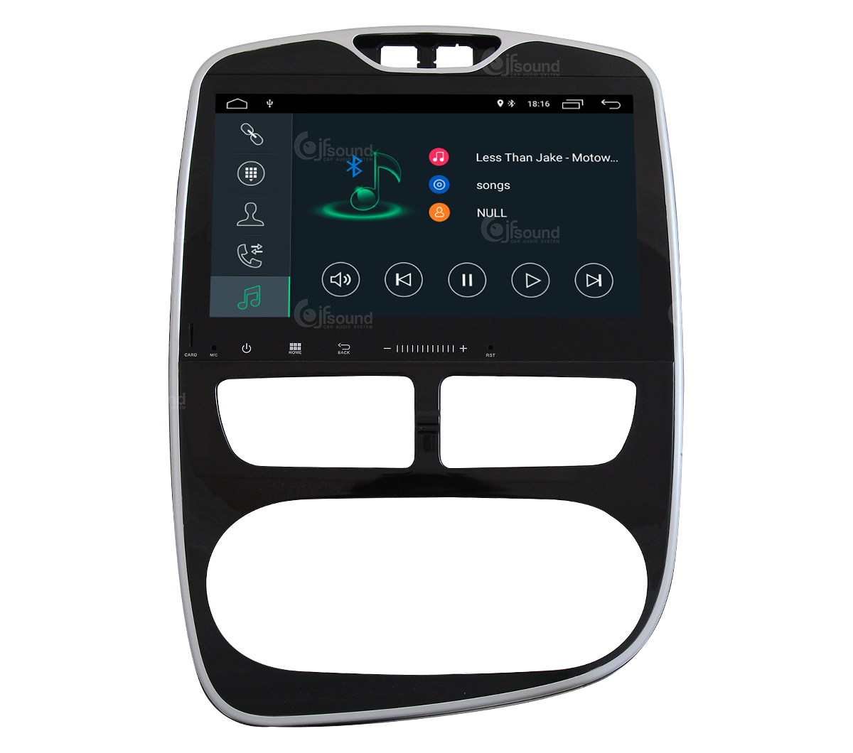 JFSound X7C-PRO JF-031RC Autoradio Android Renault Clio RLink