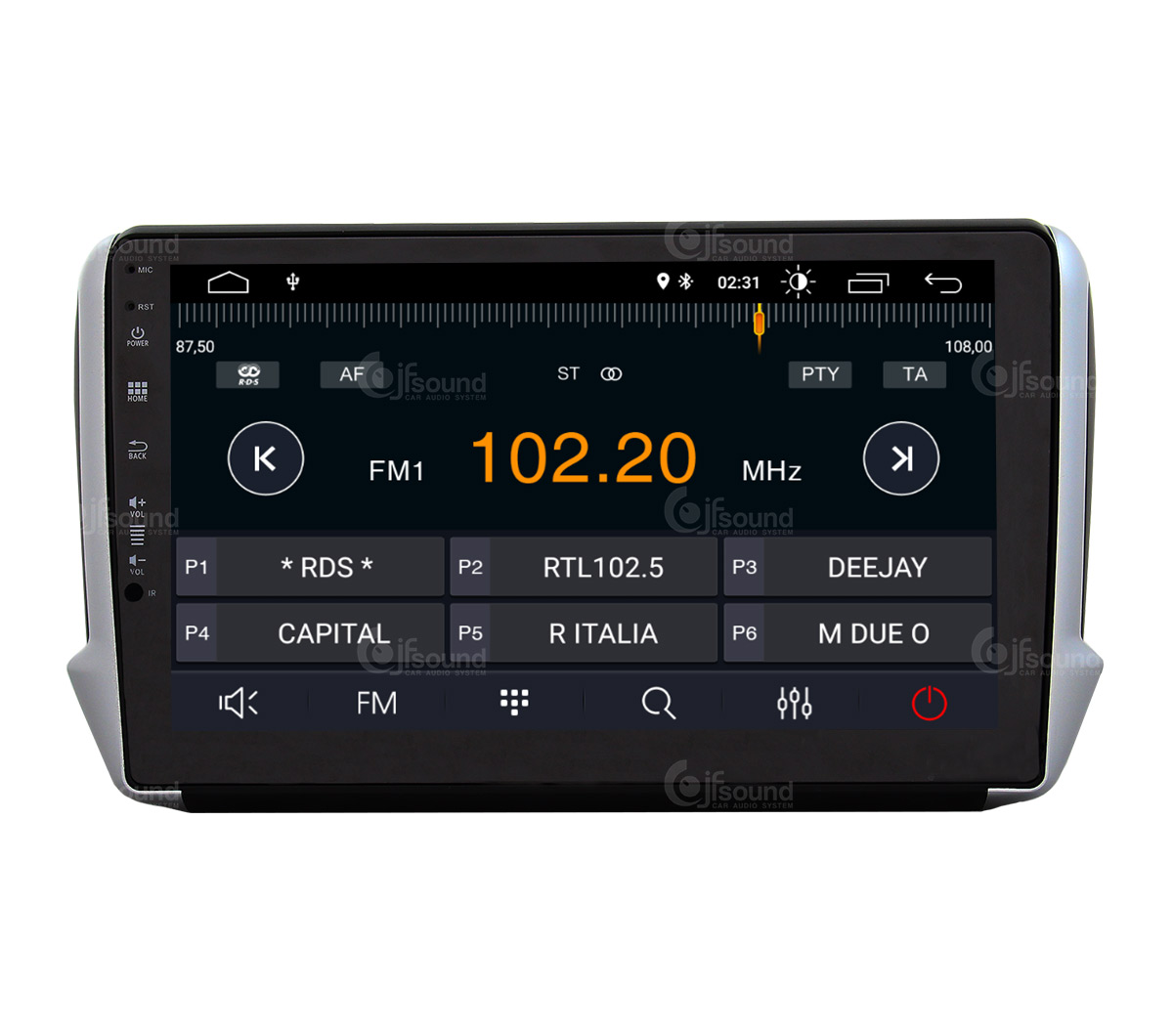 JFSound X7C-PRO JF-231P8-X7C-PRO autoradio 208 2008 DSP
