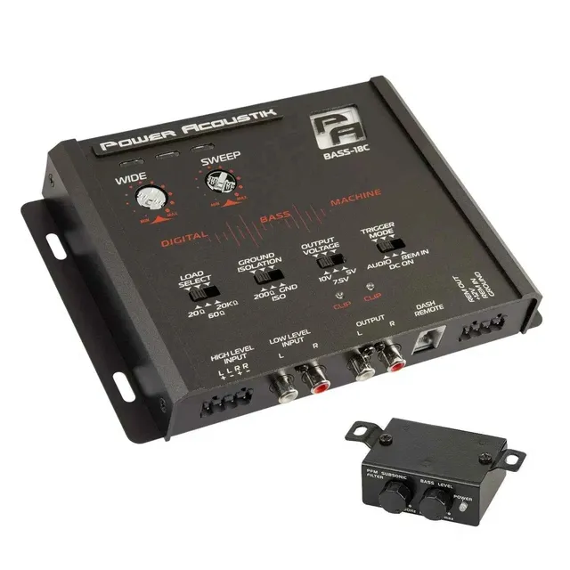 Power Acoustik BASS-18C processore bassi restoration auto
