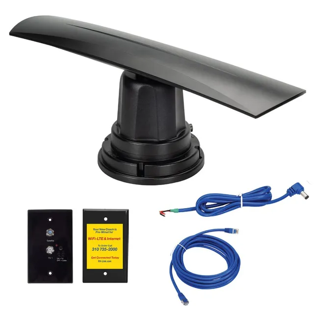Magnedyne RV-Link TV-1B-WFB1B antenna TV AM FM nera omnidirezionale