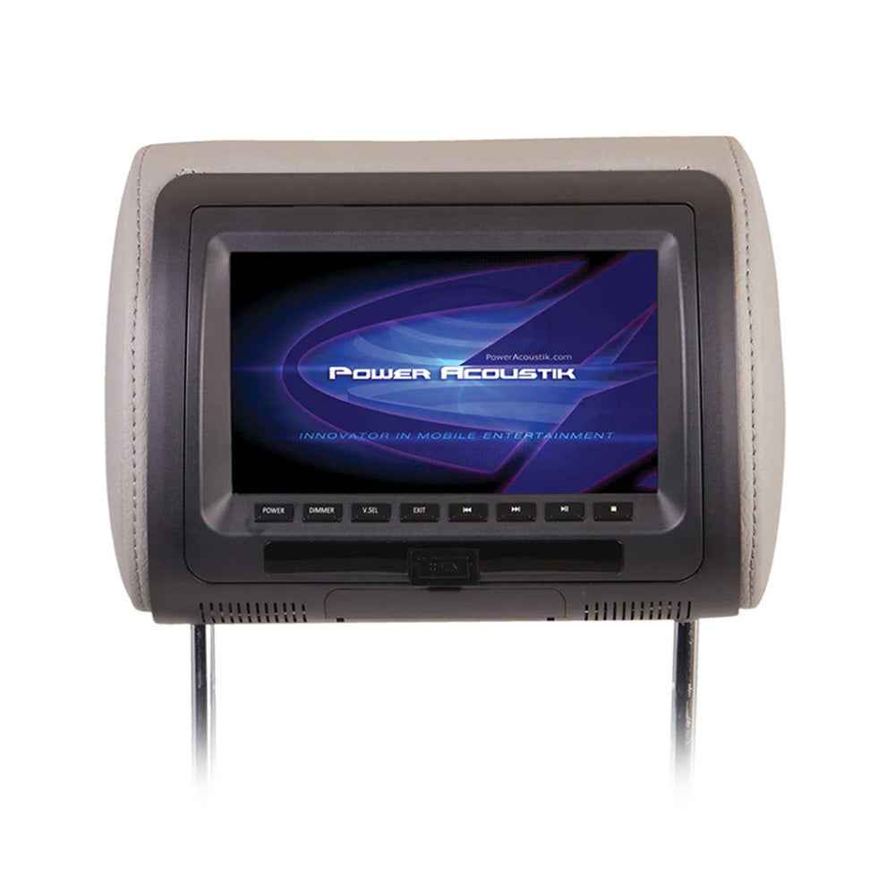 Power Acoustik HDVD-71CC poggiatesta DVD 7 pollici universale