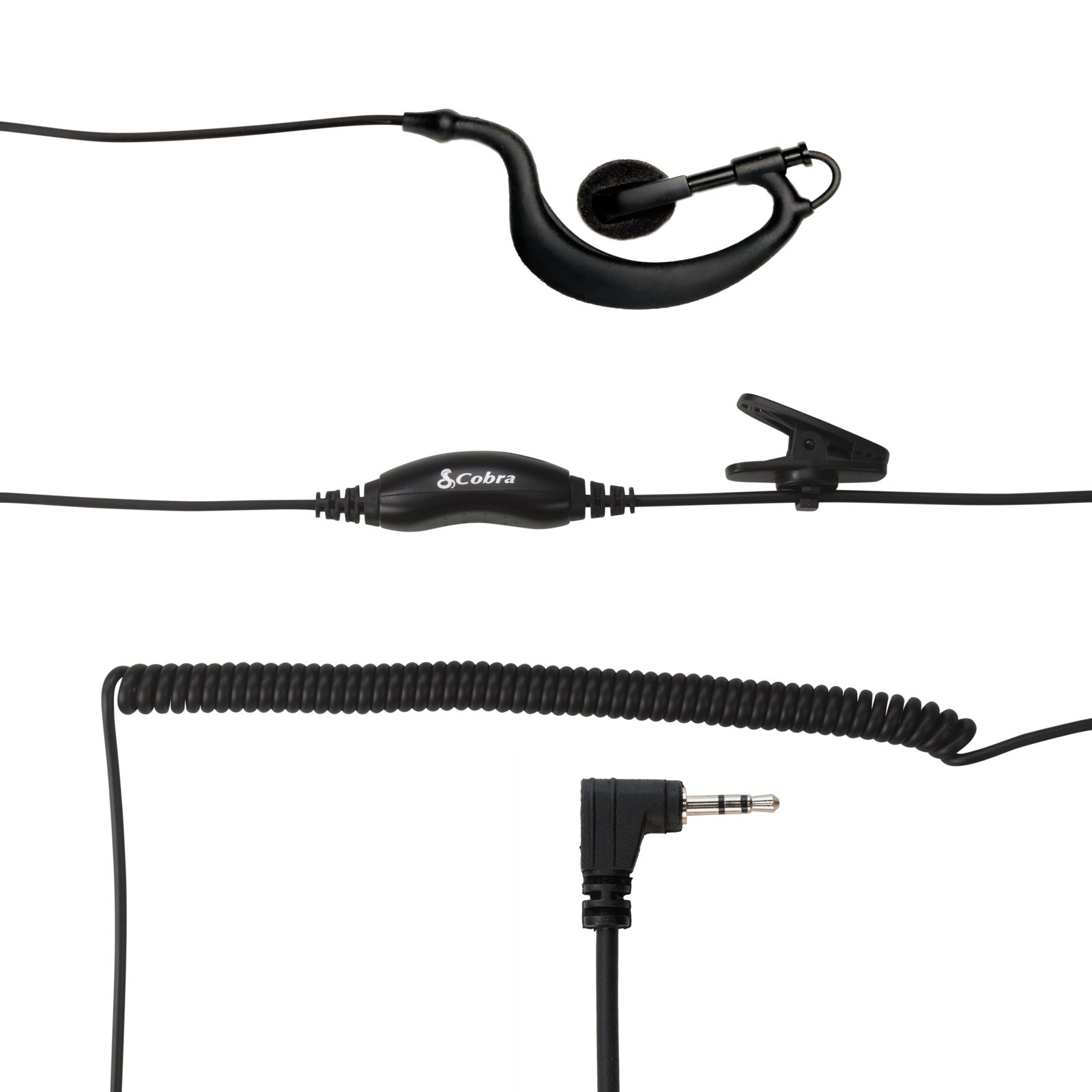 Cobra C-Style auricolare in-ear 2,5mm PTT VOX IP54