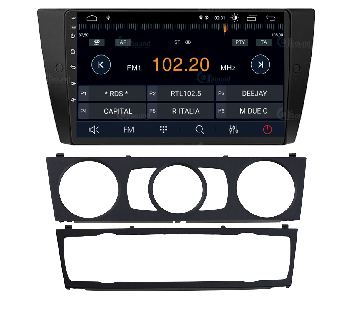 JFSound X7C-PRO JF-039B3A-X7C-PRO autoradio BMW E90 DSP