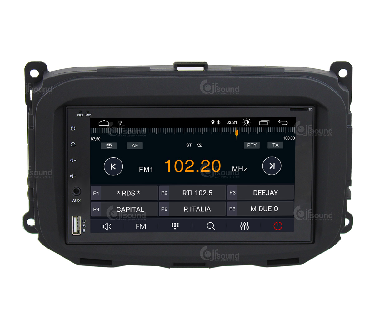 JFSound X7C-PRO JF-227-X7C-AG-PRO autoradio Giulietta DSP