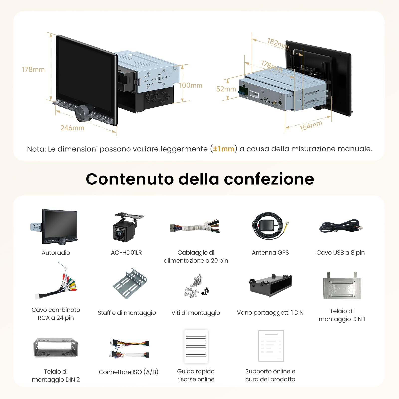 ATOTOZONE Car Stereo A5L Autoradio Android 10,1" QLED