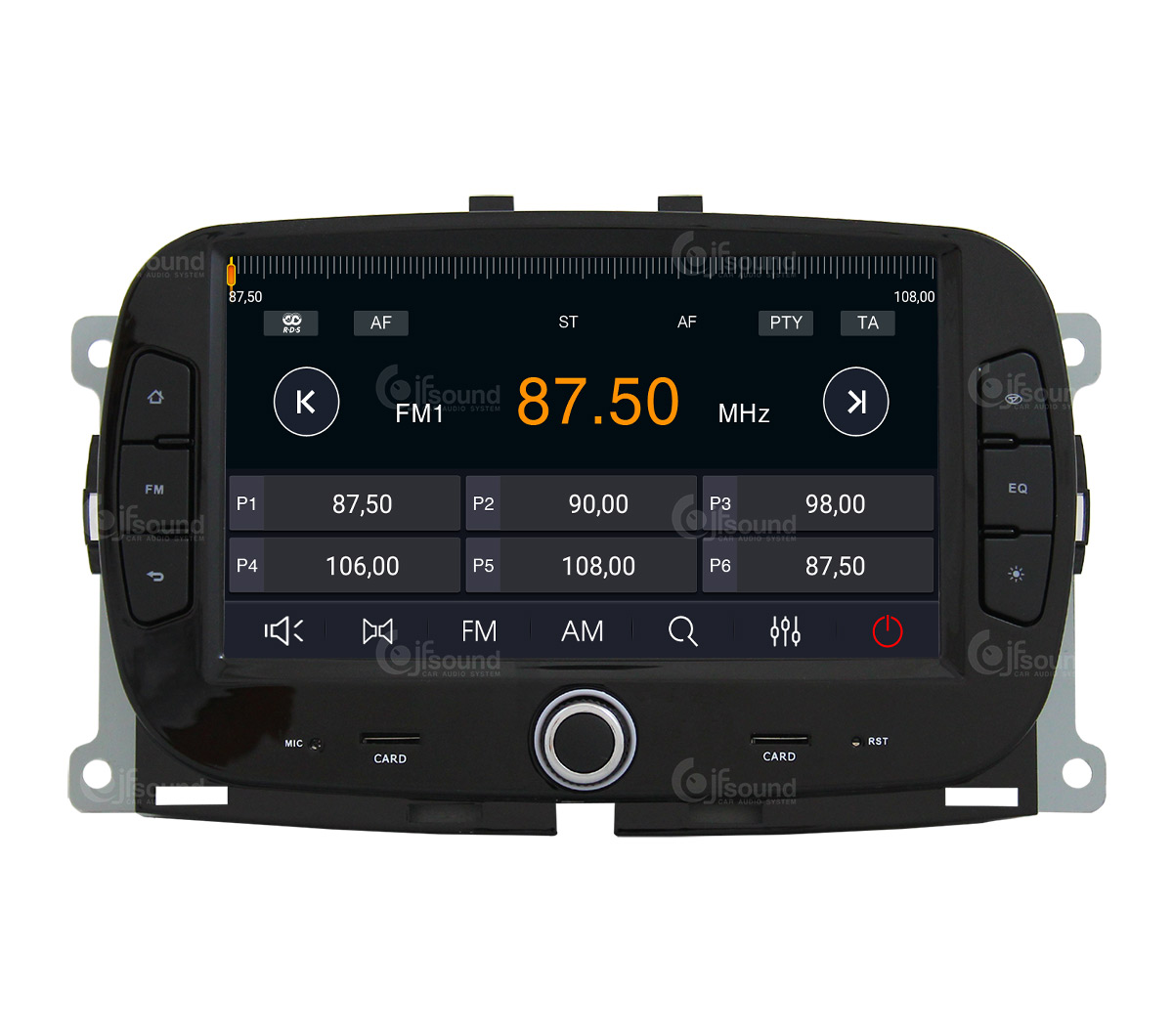 JFSound X9C-PRO JF-137F5 Autoradio Android Fiat 500 4G DSP