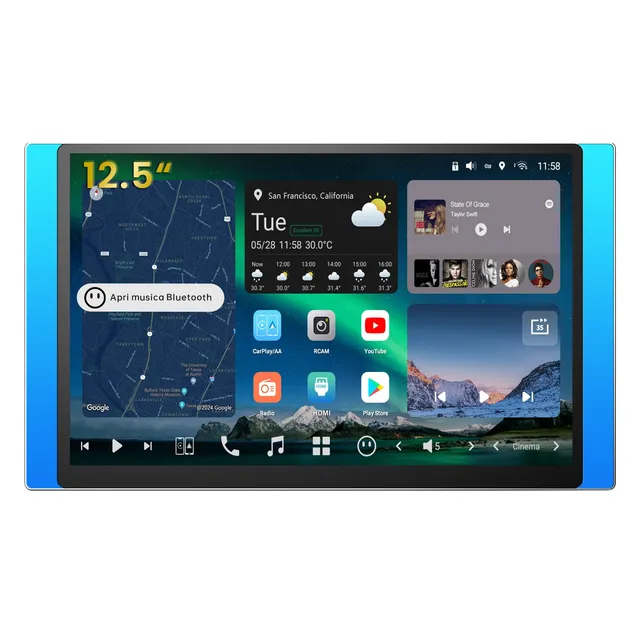 ATOTOZONE X10G225E Autoradio 2 DIN 12.5" QLED 8+128GB