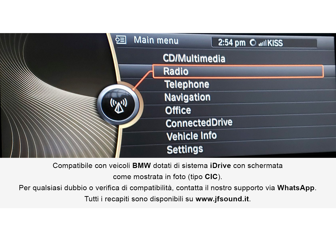 JFSound JF-031X1O-CIC autoradio Android BMW X1 E84