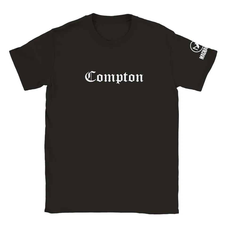 Magnedyne Compton maglietta girocollo nera L cotone unisex